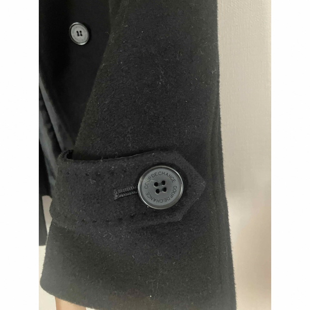 COUP DE CHANCE(クードシャンス)のクードシャンス　黒コート36サイズ レディースのジャケット/アウター(ピーコート)の商品写真