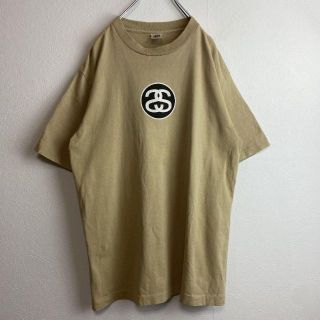 STUSSY - 【usa製、シングルステッチ】stussy古着ベージュSSリンク90s