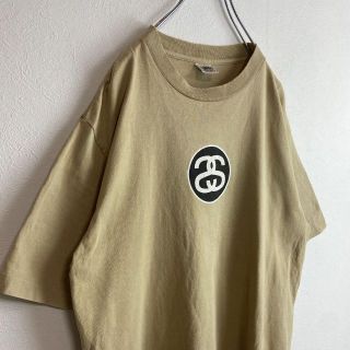 STUSSY - 【usa製、シングルステッチ】stussy古着ベージュSSリンク90s