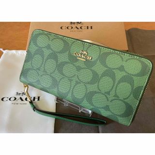 コーチ(COACH)のCOACH ロング ジップ アラウンド ウォレット シグネチャー キャンバス (財布)