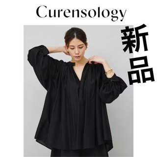 Curensology ギャザーボリュームブラウス