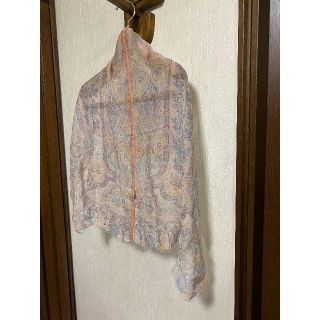 ETRO - エトロ シルク100%ペールピンクペイズリースカーフ(未使用
