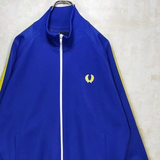 フレッドペリー(FRED PERRY)の【希少】フレッドペリー 2XL トラックジャケット XL ブルー 青 黄 白(ジャージ)