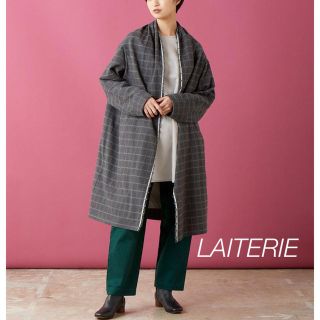 ツムグ(tumugu)の新品　レイトリー　LAITERIE ドビ－チェック×タイプライタークロス　ローブ(その他)