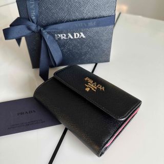 プラダ(PRADA)の美品♡PRADA プラダ サフィアーノレザー マルチカラーミニウォレット(財布)