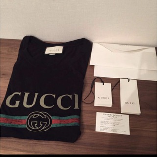 Gucci - 定価48600円 GUCCI ロゴウォッシュドオーバーサイズTシャツ  