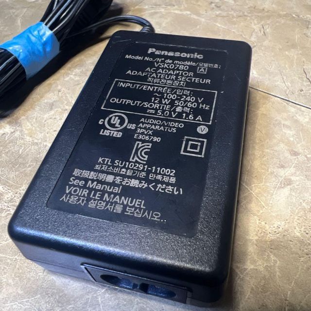 パナソニックACアダプター VSK0780 対応HDC-HS HDC-TM