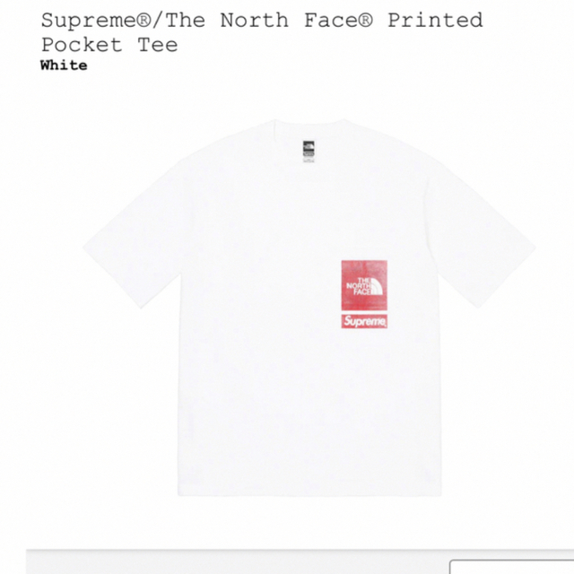 Supreme The North Face Printed Pocket T新品未使用