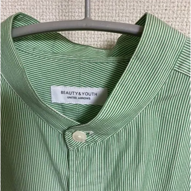 高級品市場 B&Y シャツ 新品 B&Y エンブロイダリー フロッグボタン