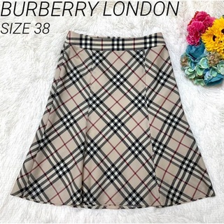 バーバリー(BURBERRY)のBURBERRY LONDON バーバリー ノバチェック スカート ウール製(ひざ丈スカート)