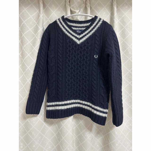 FRED PERRY(フレッドペリー)の新品・タグ付き✨FRED PERRYケーブルニットセーターSサイズ レディースのトップス(ニット/セーター)の商品写真