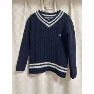 フレッドペリー(FRED PERRY)の新品・タグ付き✨FRED PERRYケーブルニットセーターSサイズ(ニット/セーター)