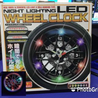 ★早い者勝ちSALE！★新品未使用 レインボーフラッシュLEDホイールクロック(その他)