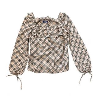 バーバリー(BURBERRY)のBurberry London レディース　トップス　春　フリル　リボン　長袖(Tシャツ(長袖/七分))