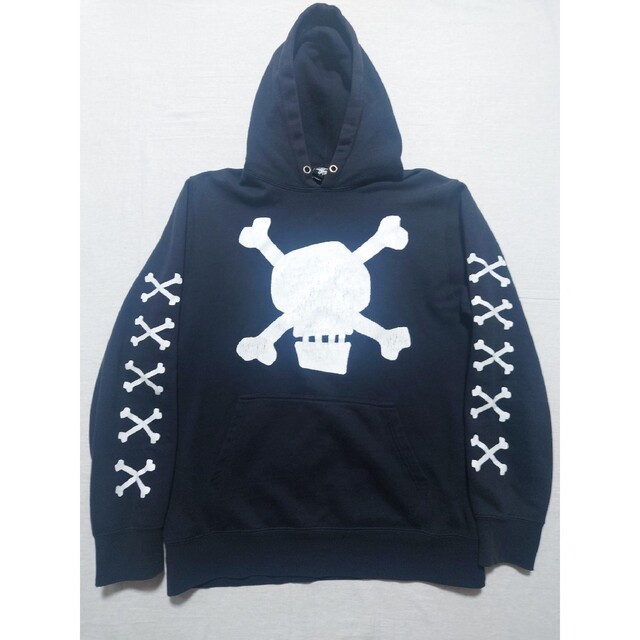 00s ステューシー STUSSY スウェット ビッグロゴ SKULL スカル