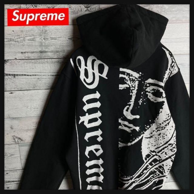 Supreme   希少デザインシュプリームビッグロゴ入りパーカー 即