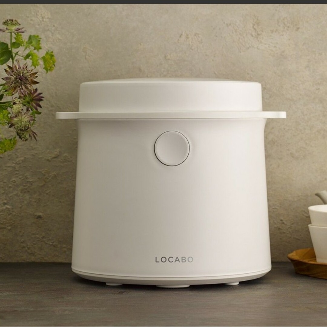 LOCABO 糖質カット炊飯器 ホワイト JM-C20E-Wスマホ家電カメラ - 炊飯器