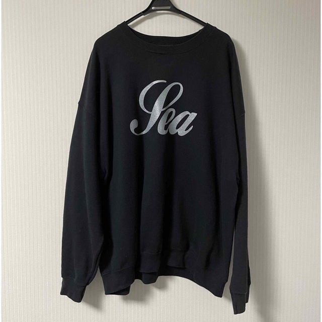 WIND AND SEA(ウィンダンシー)のウィンダンシー  GLITTER (SEA) SWEAT SHIRT BLACK メンズのトップス(スウェット)の商品写真