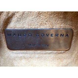 極美品】MAURO GOVERNA レザー ダークパープル2WAYハンドバッグの通販