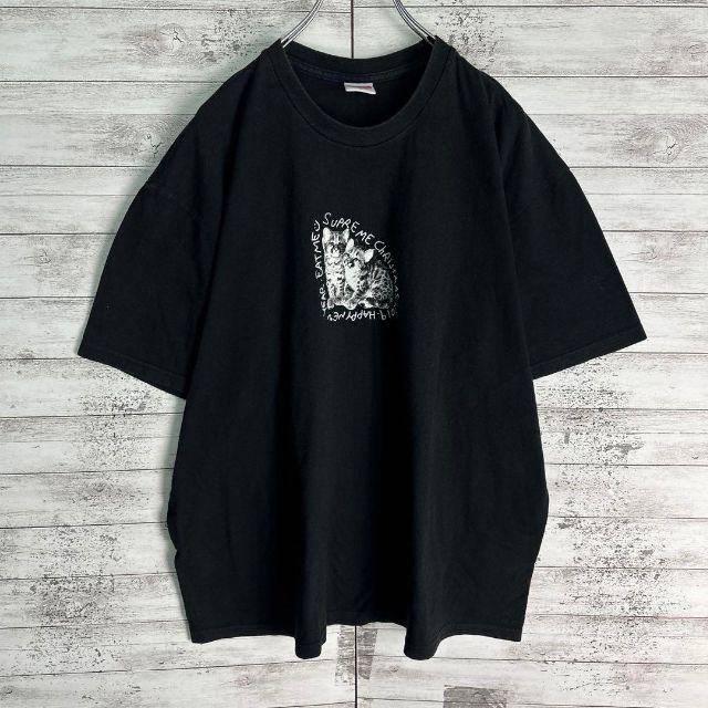 7136 【希少XLサイズ】シュプリーム☆ワンポイントロゴ定番カラーtシャツ美品