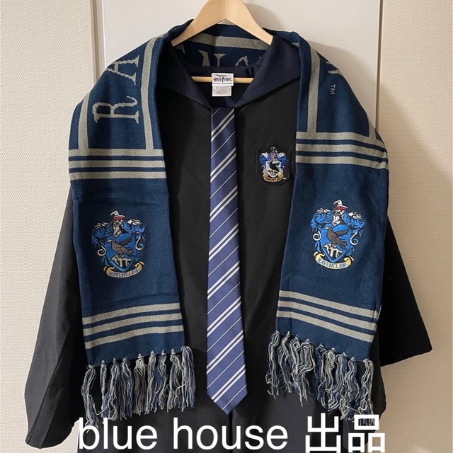 ハリーポッター レイブンクロー 公式 ローブ ネクタイ 刺繍マフラー Mサイズ ハリーポッター レイブンクロー 公式 ローブ ネクタイ 刺繍マフラー Mサイズ