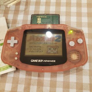 極美品 ゲームボーイアドバンス ミルキーピンク 本体