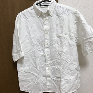 ジーユー(GU)のGU オックスフォードオーバーサイズシャツ(5分袖)(シャツ)