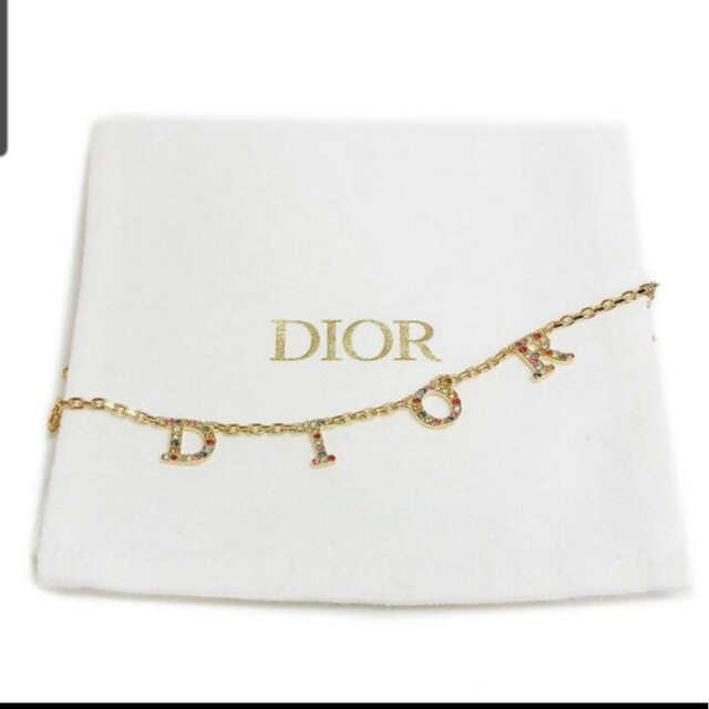 本物　ディオール ブレスレット マルチカラー　Dior　チェーン　ロゴ　カラフルメンズ