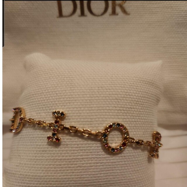 本物　ディオール ブレスレット マルチカラー　Dior　チェーン　ロゴ　カラフルメンズ