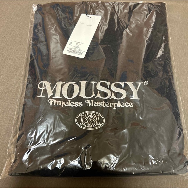 moussy(マウジー)のmoussy  マウジー★  ロゴロンT（ブラック） レディースのトップス(Tシャツ(長袖/七分))の商品写真