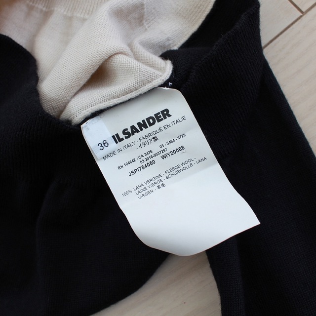 JIL SANDER／ジルサンダー／19FW／カラーブロックタートルネックニット