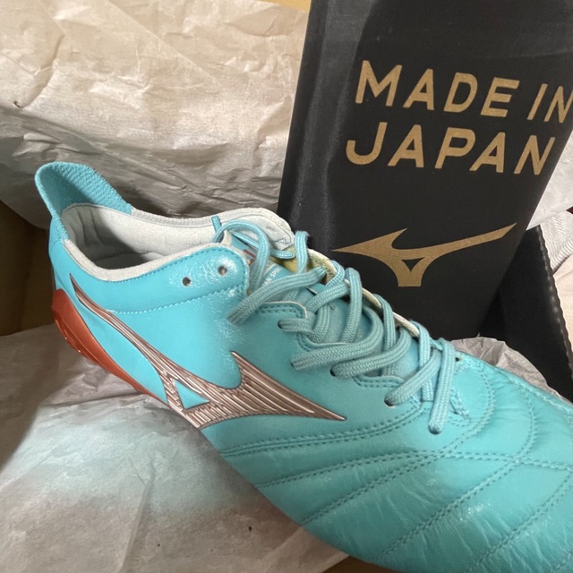 33000円 ミズノ サッカースパイク水色 mizuno モレリアネオ3ジャパン