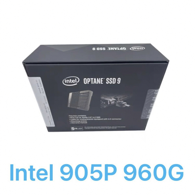 1000G動作温度範囲新品　U.2 SSD Intel Optane SSD 905P  960GB