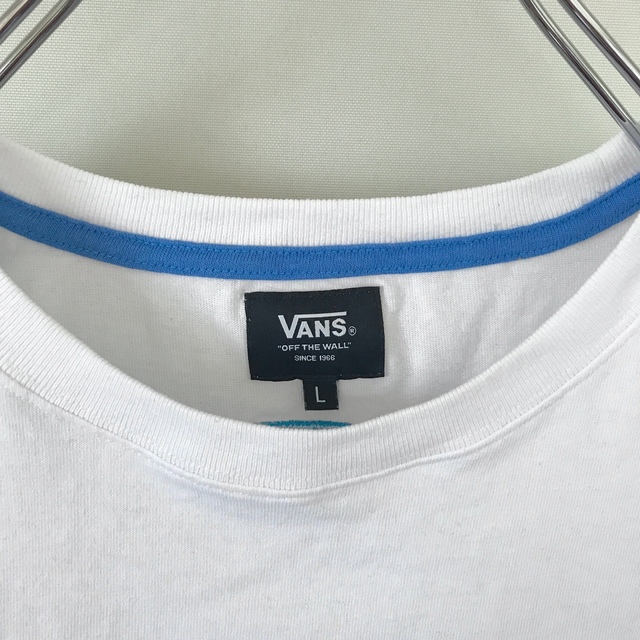 VANS(ヴァンズ)のVANS★パネルチェック&ワッペンロゴ★ブルーステッチ★ヘビーコットンTシャツ メンズのトップス(Tシャツ/カットソー(半袖/袖なし))の商品写真