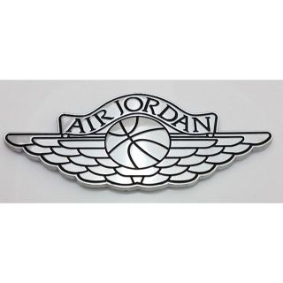 3D Air Jordan エア ジョーダン カー アルミ ステッカー 銀黑(その他)