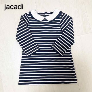 ジャカディ(Jacadi)のJacadi ジャカディ　長袖　ボーダー　ワンピース(ワンピース)