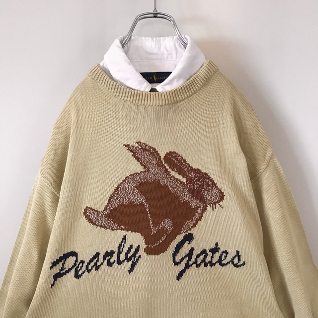 パーリーゲイツ　ニット　セーター　コットン　PEARLYGATES