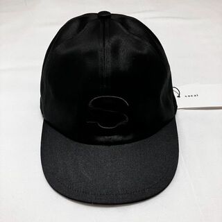 新品 22SS SACAI Sワッペン CAP 帽子 黒 4440