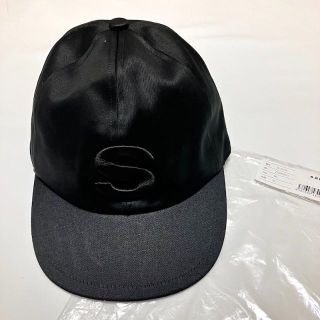 sacai - 新品 22SS SACAI Sワッペン CAP 帽子 黒 4440の通販 by