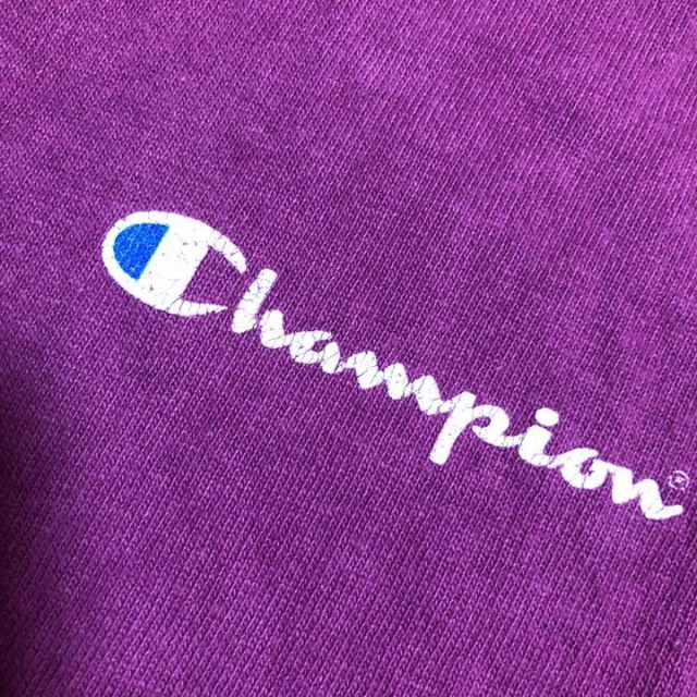 Champion(チャンピオン)の90s USA製 champion Tシャツ 紫 Lサイズ 古着　ヴィンテージ メンズのトップス(Tシャツ/カットソー(半袖/袖なし))の商品写真