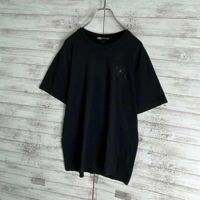 7184 【希少デザイン】Y-3☆ビッグロゴ定番カラーtシャツ入手困難　美品