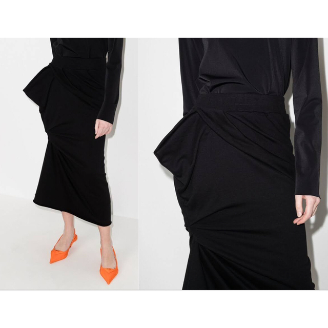 2021AW Dries Van Noten Drape Skirt スカート