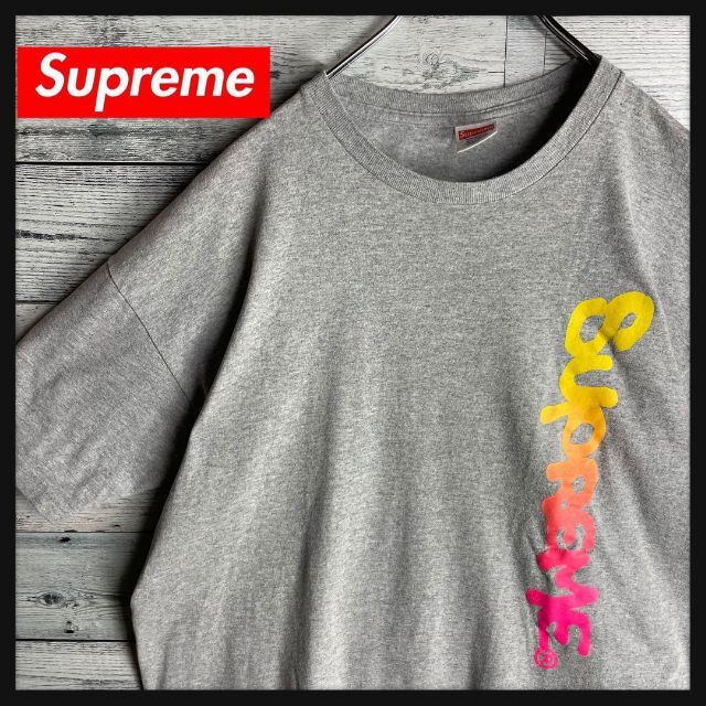 最新品在庫 シュプリーム☆ビッグマルチカラープリント入りTシャツ 即