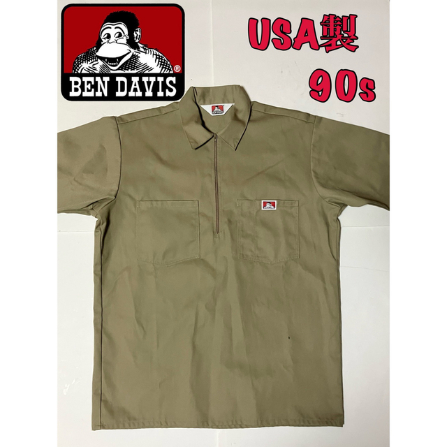 BEN DAVIS(ベンデイビス)のBEN DAVIS ベンデイビス USA製 半袖シャツ ワークシャツ 90s メンズのトップス(シャツ)の商品写真