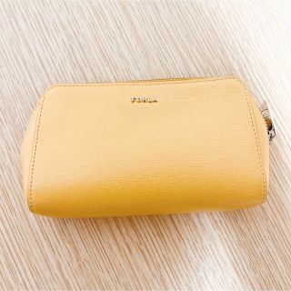 フルラ(Furla)のFURLA  フルラ　コスメポーチ　イエロー(ポーチ)