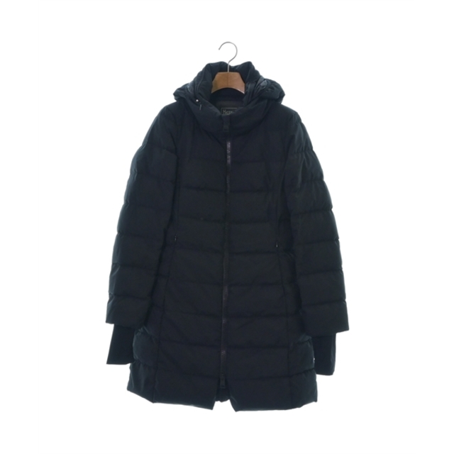 HERNO ヘルノ ダウンコート 42(M位) 黒 - ダウンコート