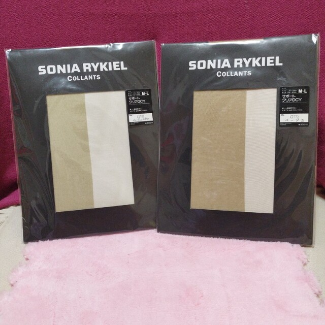 SONIA RYKIEL(ソニアリキエル)の【新品!未開封!】SONIA　RYKIEL ストッキング　２足 レディースのレッグウェア(タイツ/ストッキング)の商品写真