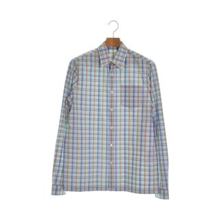 プラダ(PRADA)のPRADA カジュアルシャツ 37(XS位) 水色x赤xベージュ等(チェック) 【古着】【中古】(シャツ)