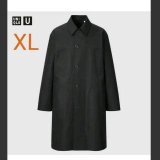 ユニクロ(UNIQLO)のユニクロ ステンカラーコート ブラック XL メンズ(ステンカラーコート)