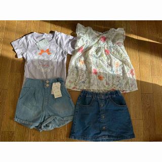 グローバルワーク(GLOBAL WORK)の【タグ付き　新品】4点セット♡女の子コーデ　春夏(Tシャツ/カットソー)